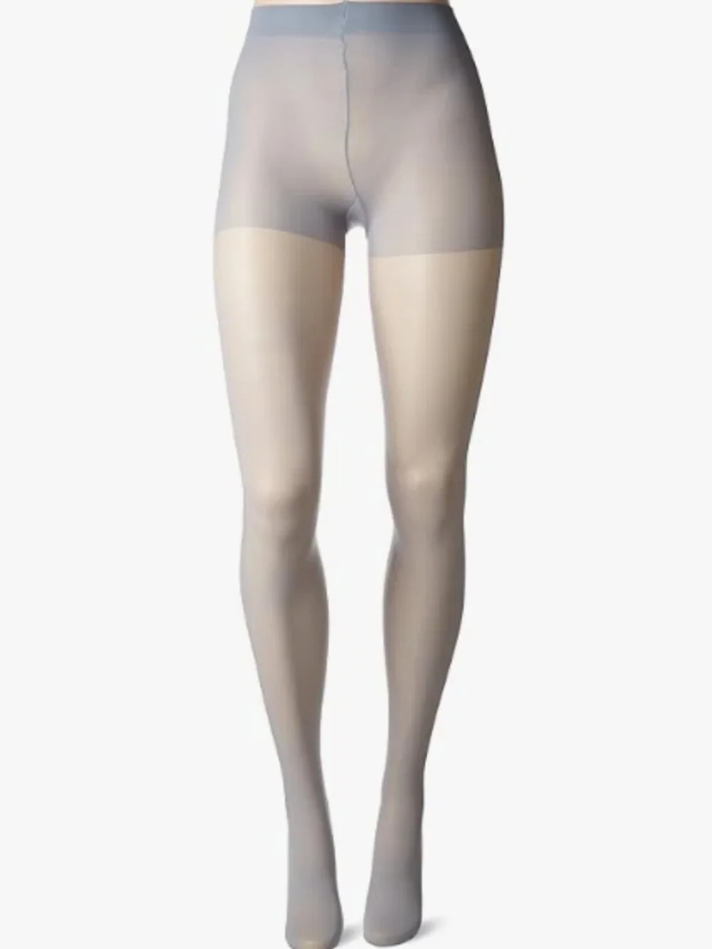 LOT OF 2 HANES SEASONLESS CONTROL TOP TIGHTS MISSION GREY WOMEN MEDIUM